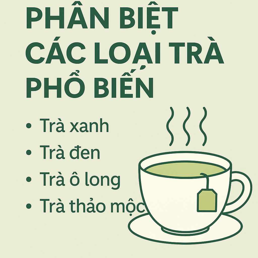 Phân biệt các loại trà phổ biến – Trà xanh, đen, ô long và thảo mộc